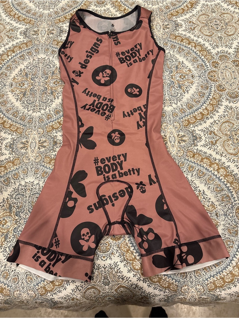 Girls' Mauve Graphic Active Footie - #everyBODY is a betty
